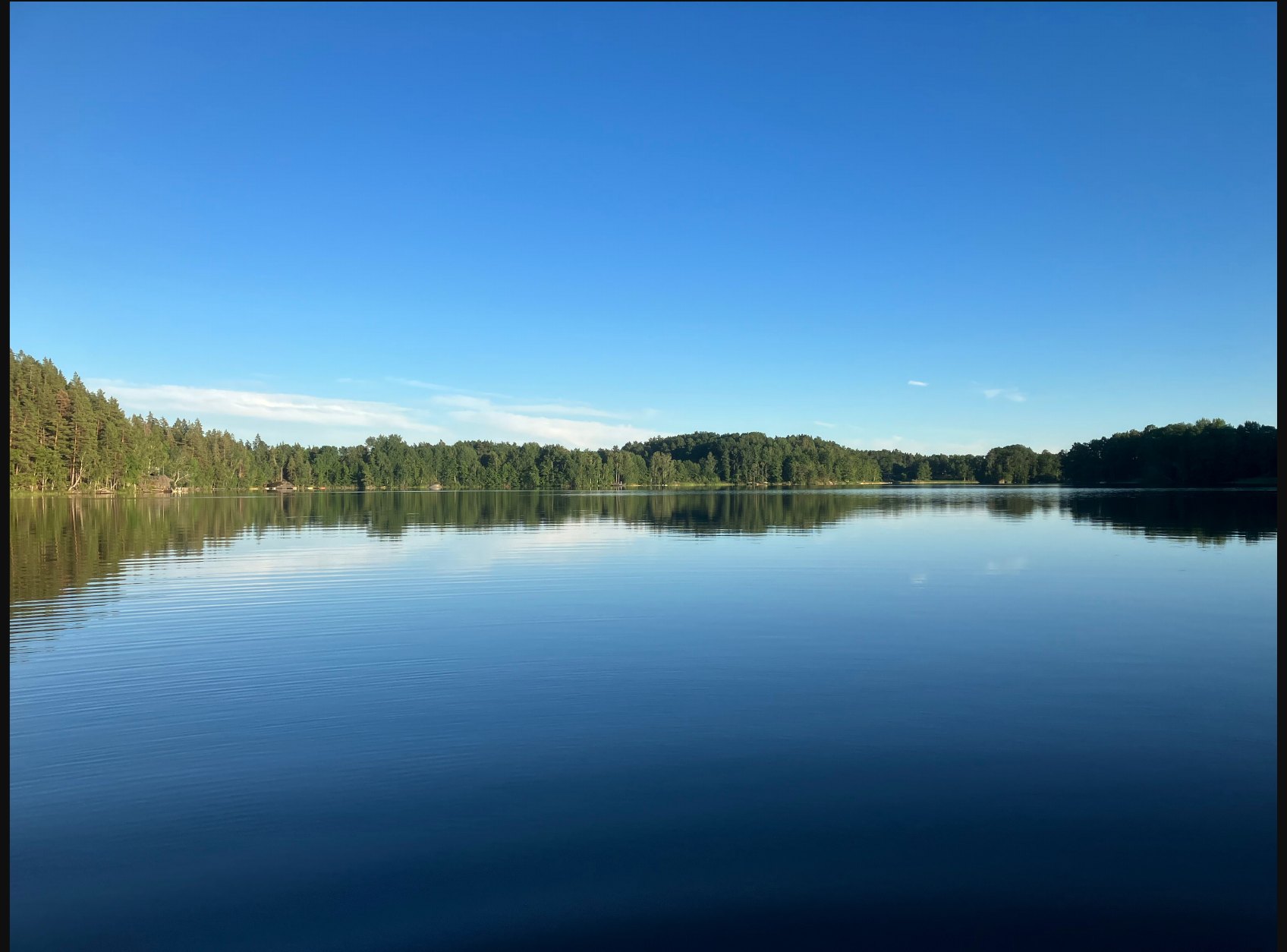 Lake Nedingen at dusk — the photograph used on the album artwork